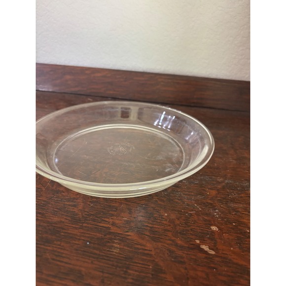 Vintage PYREX 209 Clear Glass 9 Inch Round Pie Plate Baking Dish Ovenware - Picture 3 of 8